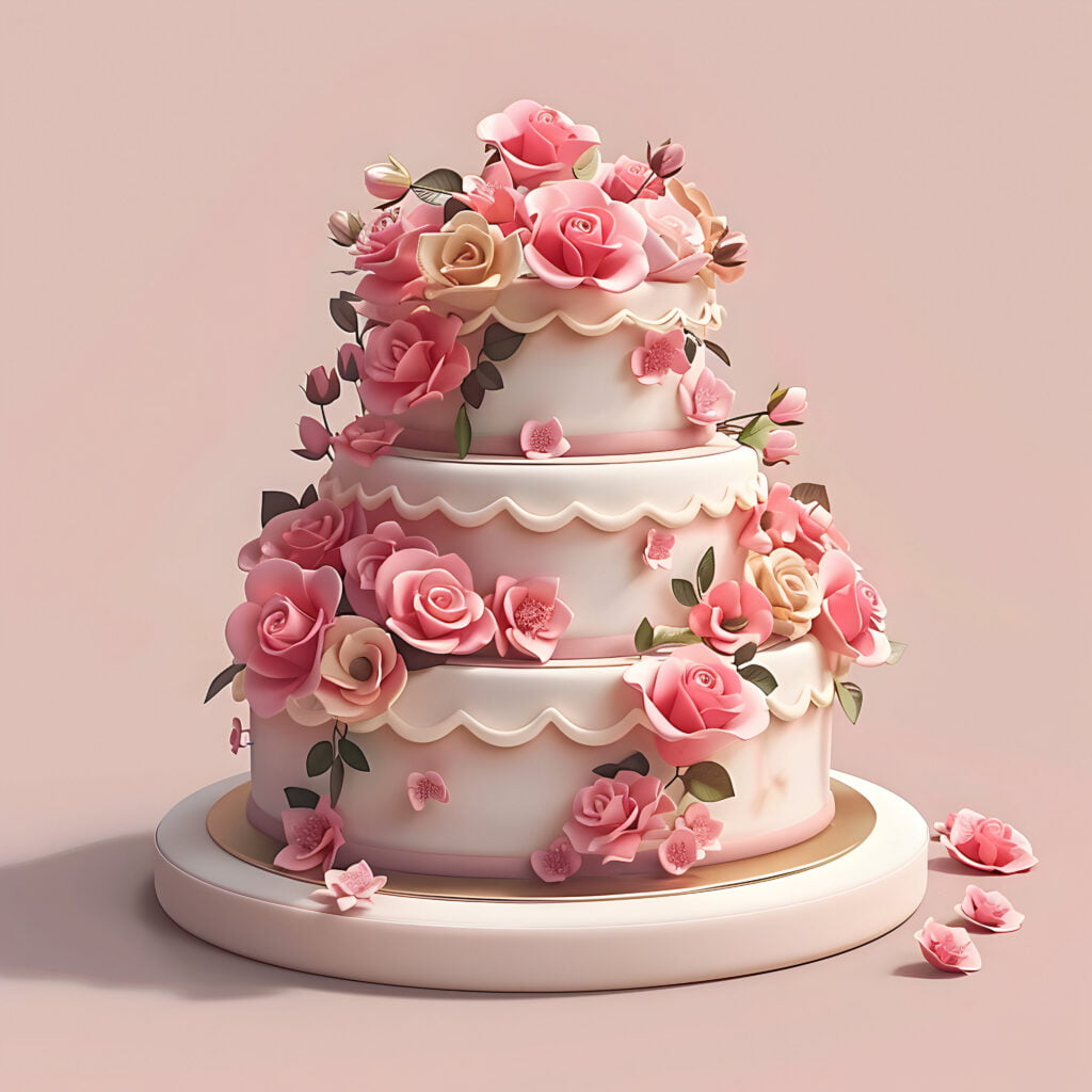 20 Stunning Anniversary Cake Images to Inspire Your Perfect Celebration 15 view 3d wedding cake with decorations ornaments 1